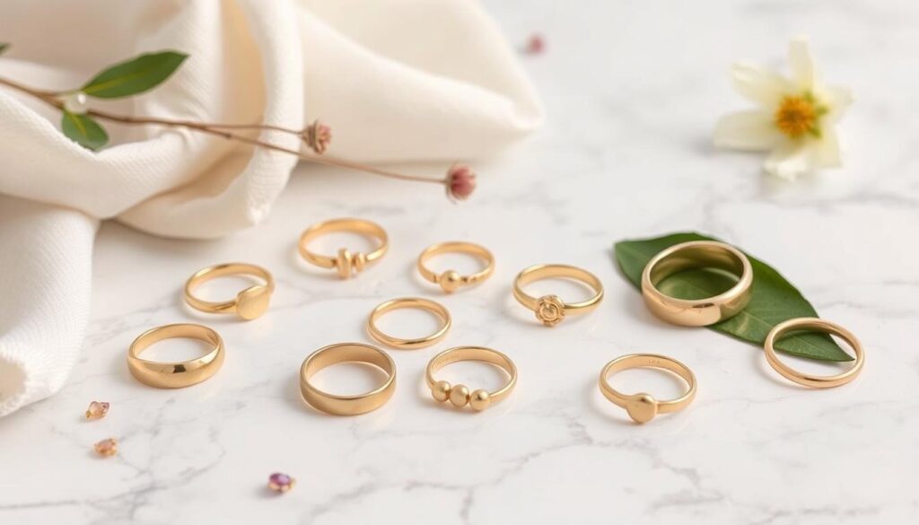 Classic Plain Gold Rings for Women - Timeless Style