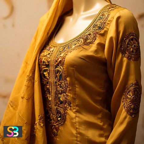 Fashionable Golden Blouse Designs to Elevate Your Style