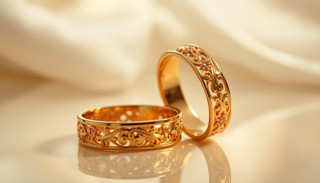 Gold Couple Rings